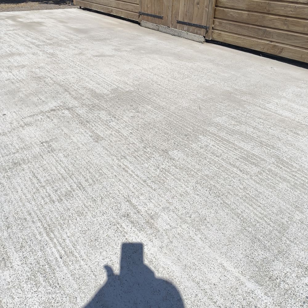 after pressure washing